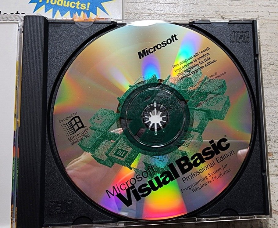 Microsoft Visual Basic Pro Professional Edition 4.0 PC Windows 95 NT 3.1
