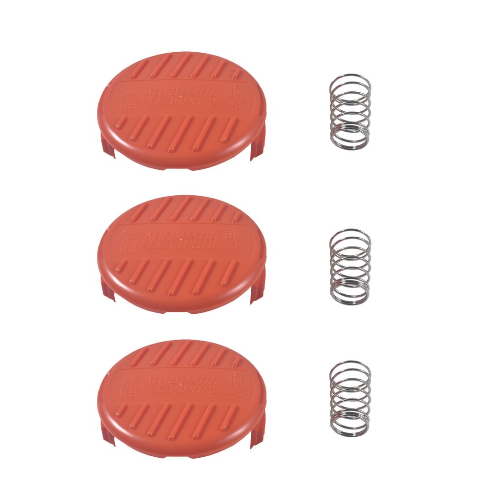 3x Cap & Spring For Black&Decker String Trimmer AF-100-3ZP Weed Eater