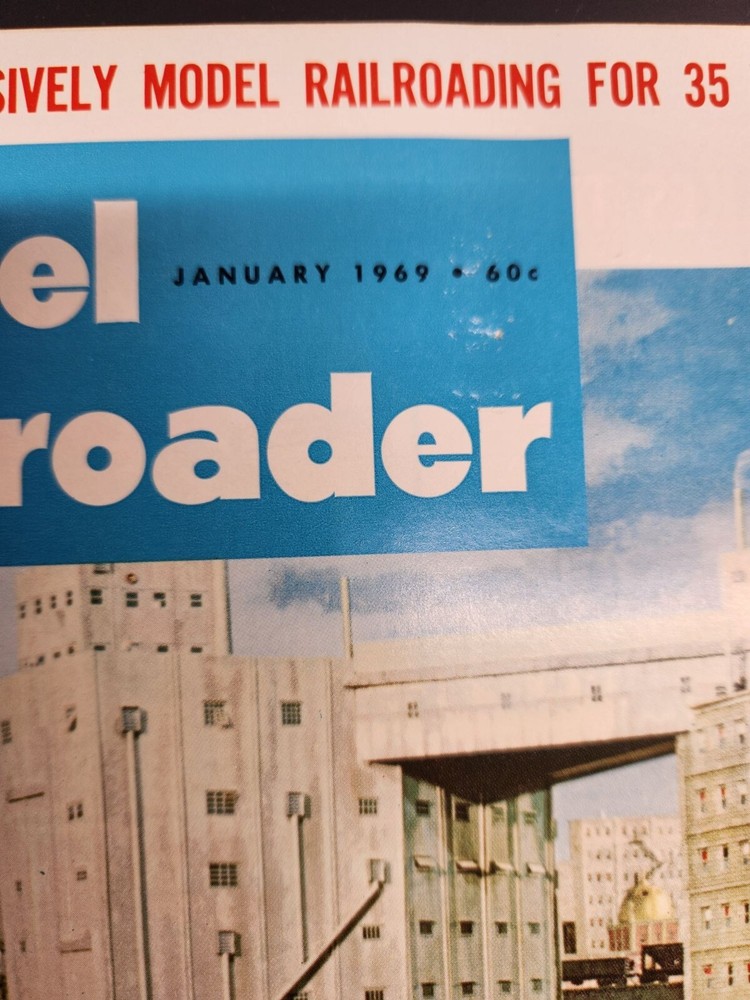 Model Railroader Magazine January 1969 Issue With Original Envelope & Ads