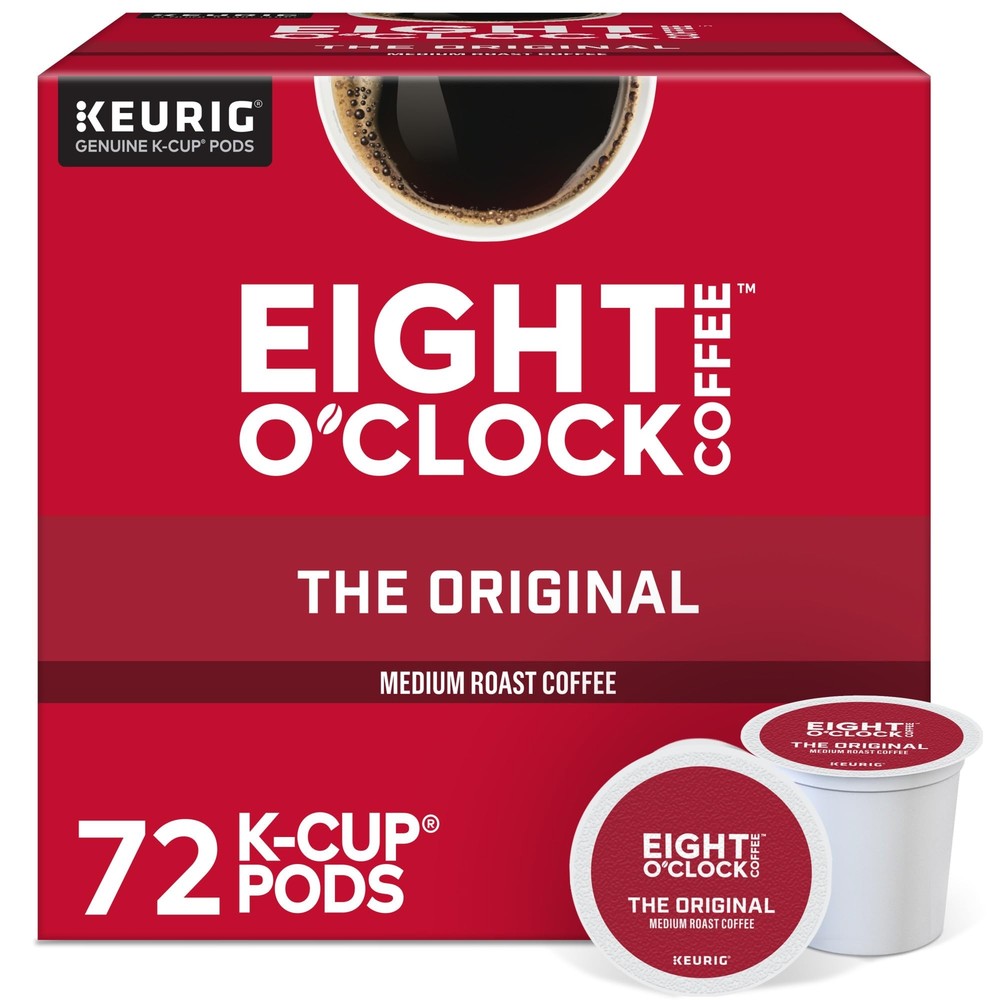 Eight O'Clock Coffee Medium Roast K-Cup Pods 72 Count