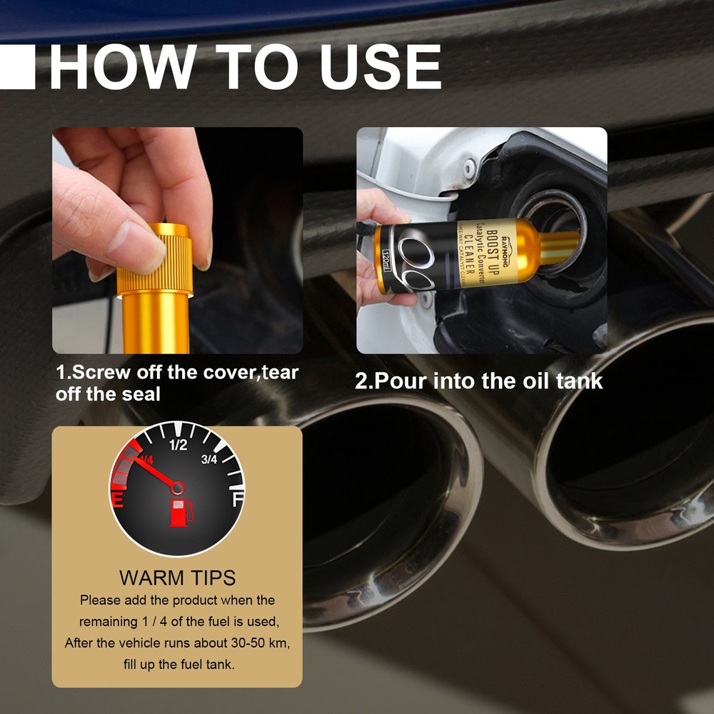 Exhaust System Cleaner - Ternary Catalyst Carbon Deposit Remover & Cleaner