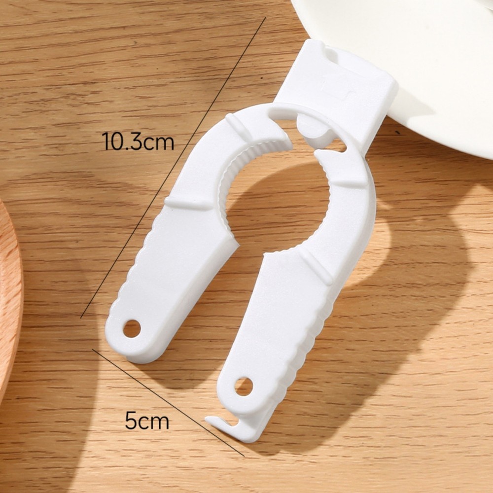 Plastic Bottle Opener 3-in-1 Multifunctional Weak Hand Use Tool (White)