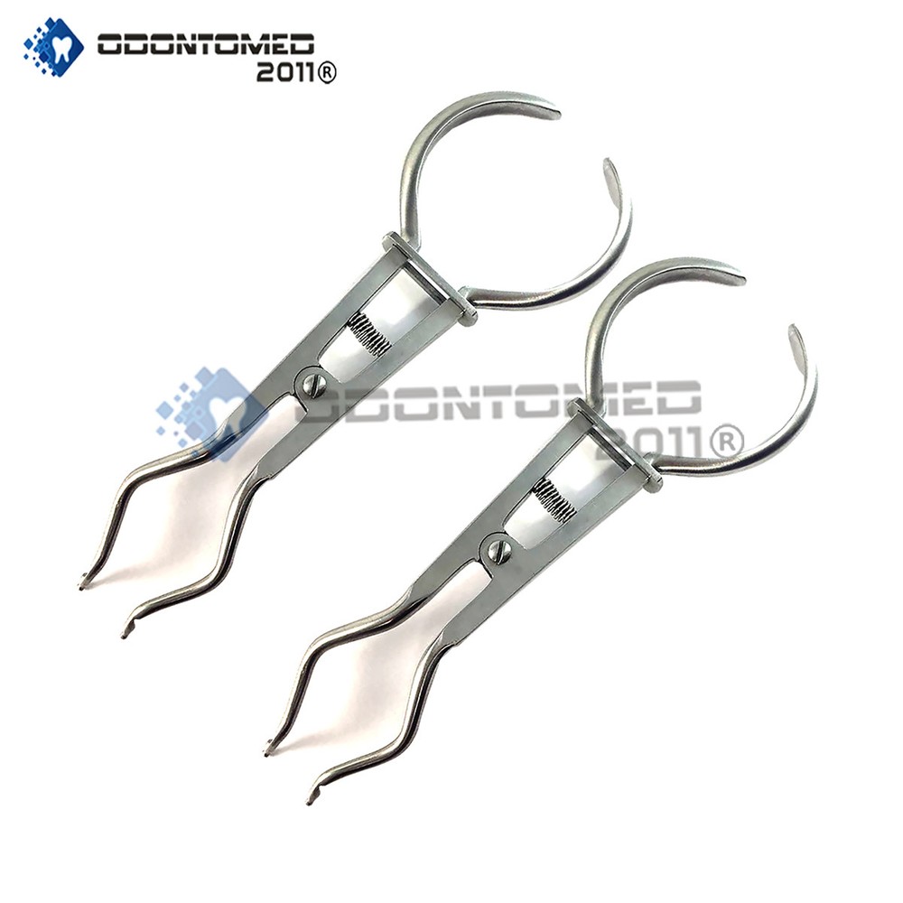 2 Brewer Rubber Dam Clamp Forceps Dental Instruments