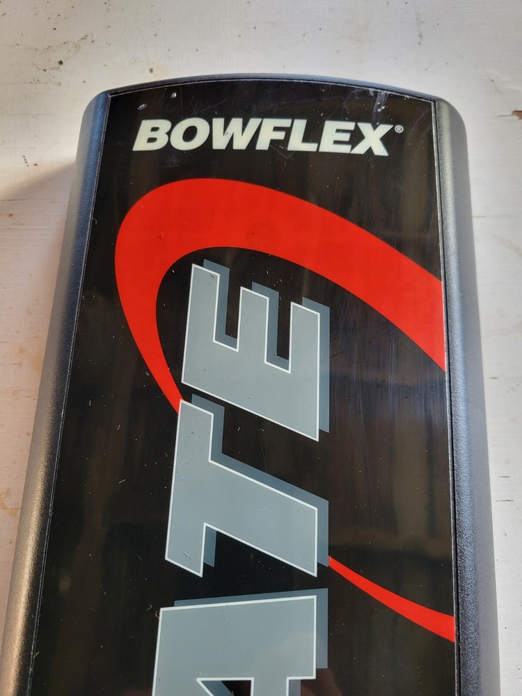 The Bowflex Ultimate Bench Rest Vertical Nameplate Replacement Placard