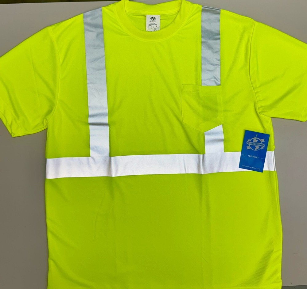 Mesh Safety Tee, Safety Green