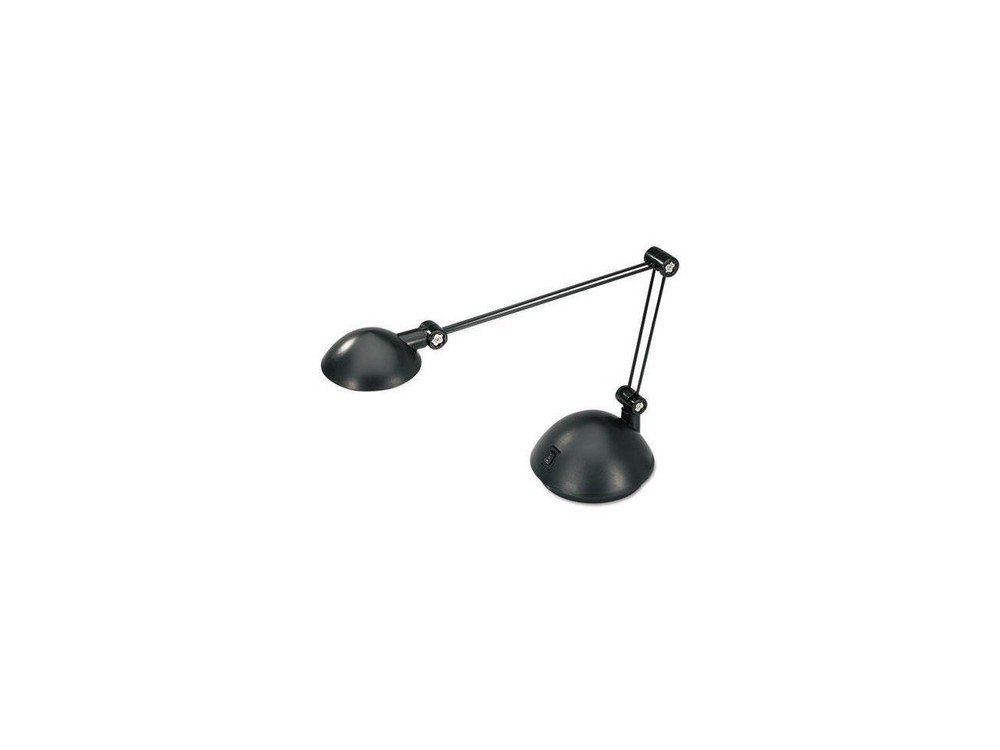 TwinArm Task LED Lamp with USB Port, 18 1/2", Black