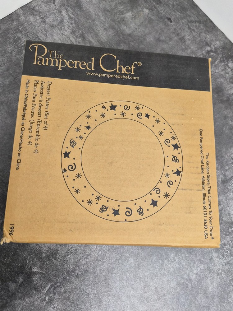 Pampered Chef Desert Plates. 4