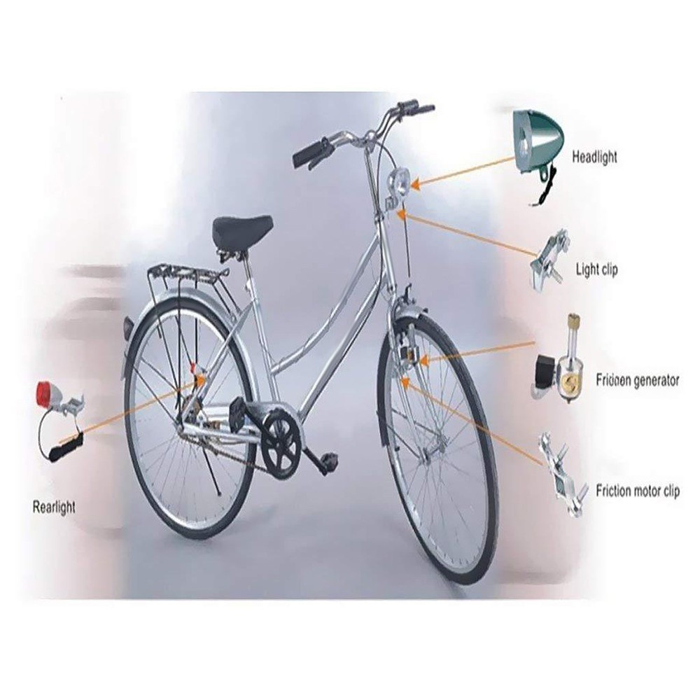 Compact Bicycle Generator Kit for Efficient Lighting Solutions on Bikes