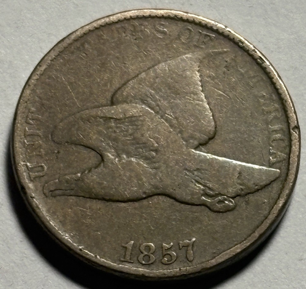 1857 Flying Eagle Cent — Circulated 🔥 Original Surfaces