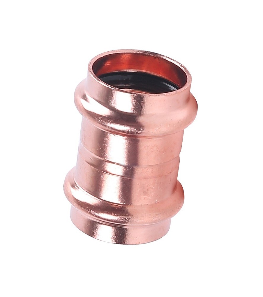 1) 2" Press Coupling Propress Press Copper Fittings with Roll Pipe Tube Stop LF