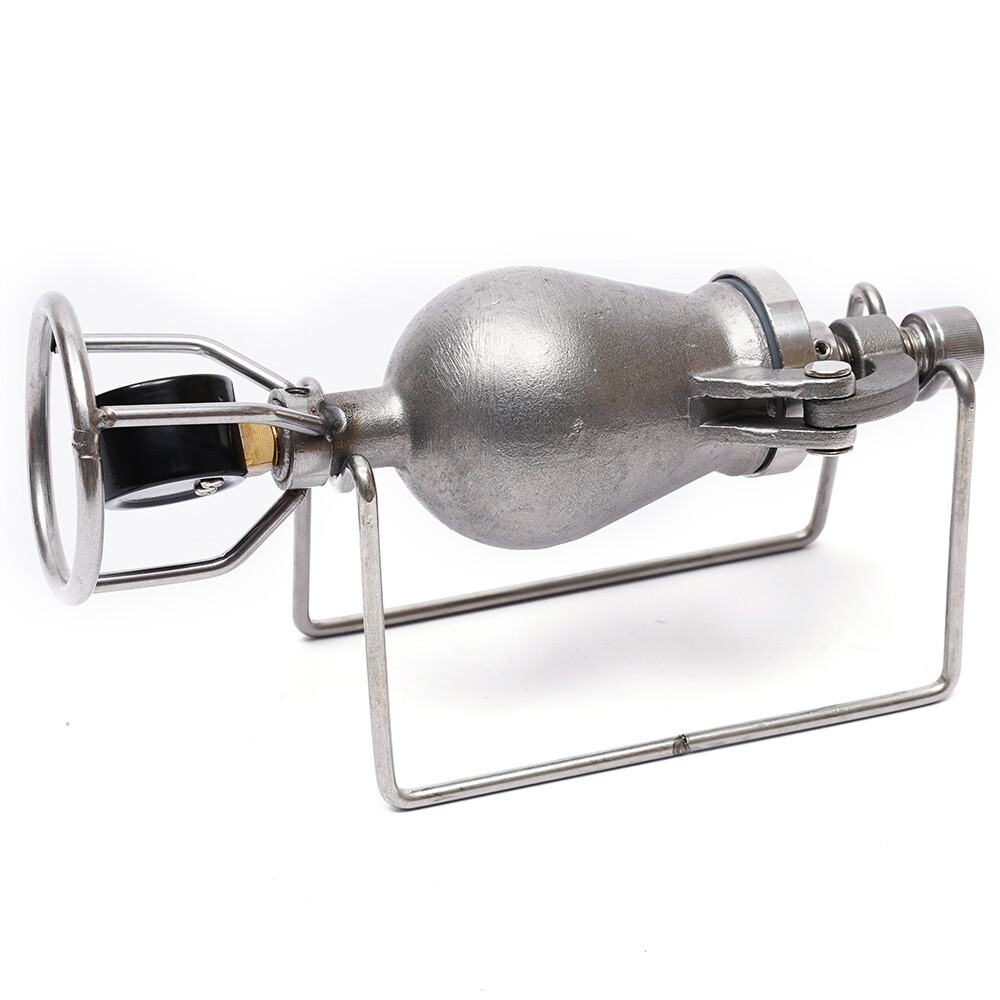 Popcorn Maker Hand-cranked Cannon Corn Popper Pop Corn Puffing Machine Stainless