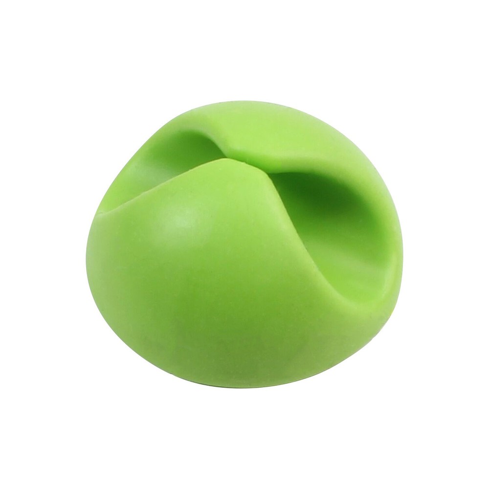 Rok Cable Organizer Cord Management System, Multipurpose Cable Clip, Green