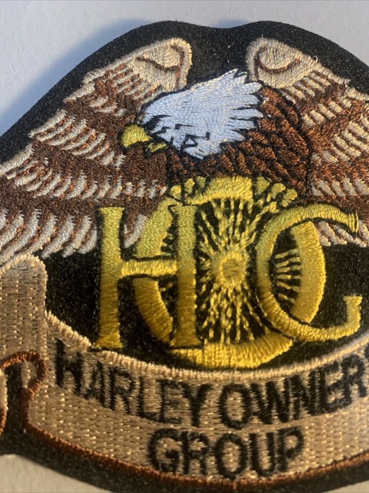 Eagle Gold Patch HOG Harley Davidson Owners Group USA