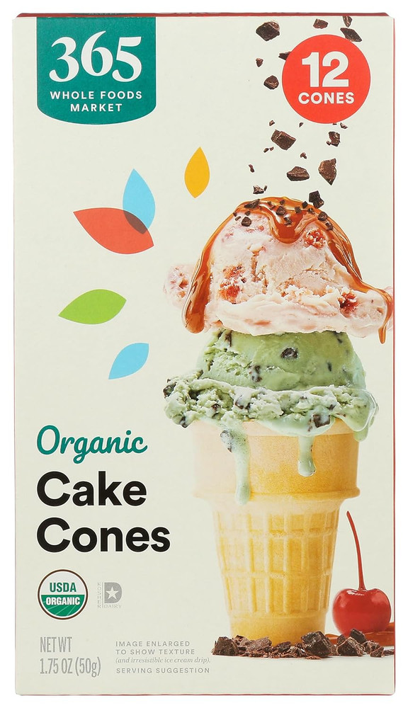 , Organic Cake Cup Cone, 1.75 Ounce
