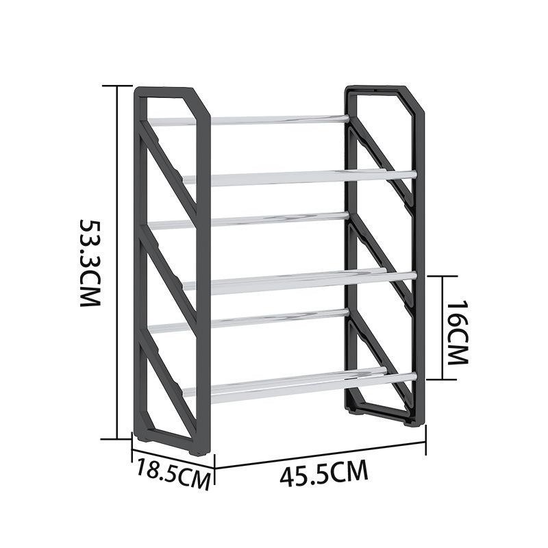 3-Tier Stackable Shoe Rack Organizer Space Saving for Entryway Closet