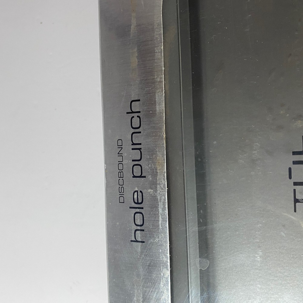 Tul Discbound 12 Hole Punch Custom Note Taking System - 12" Silver Grey