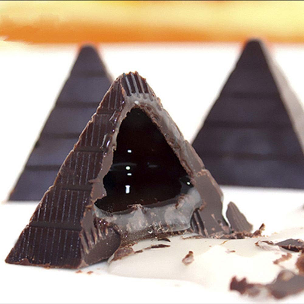 Polycarbonate Chocolate Mold DIY Candy Mould Clear Plastic Pyramid Shape