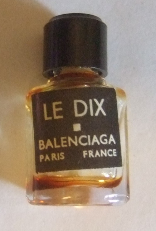 Balenciaga Le Dix Miniature Perfume Bottle Sample Perfume Empty
