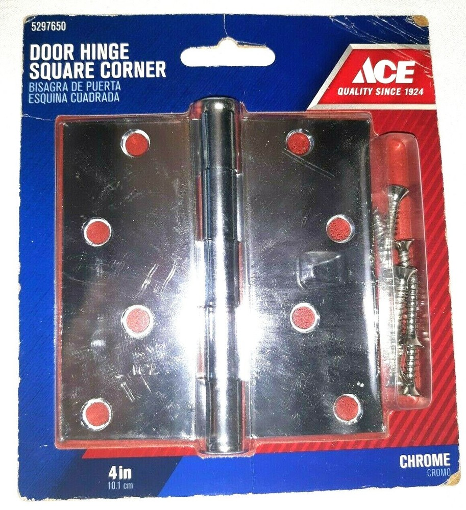 Ace Hinge Square Corner, Chrome 4 Inches 5297650