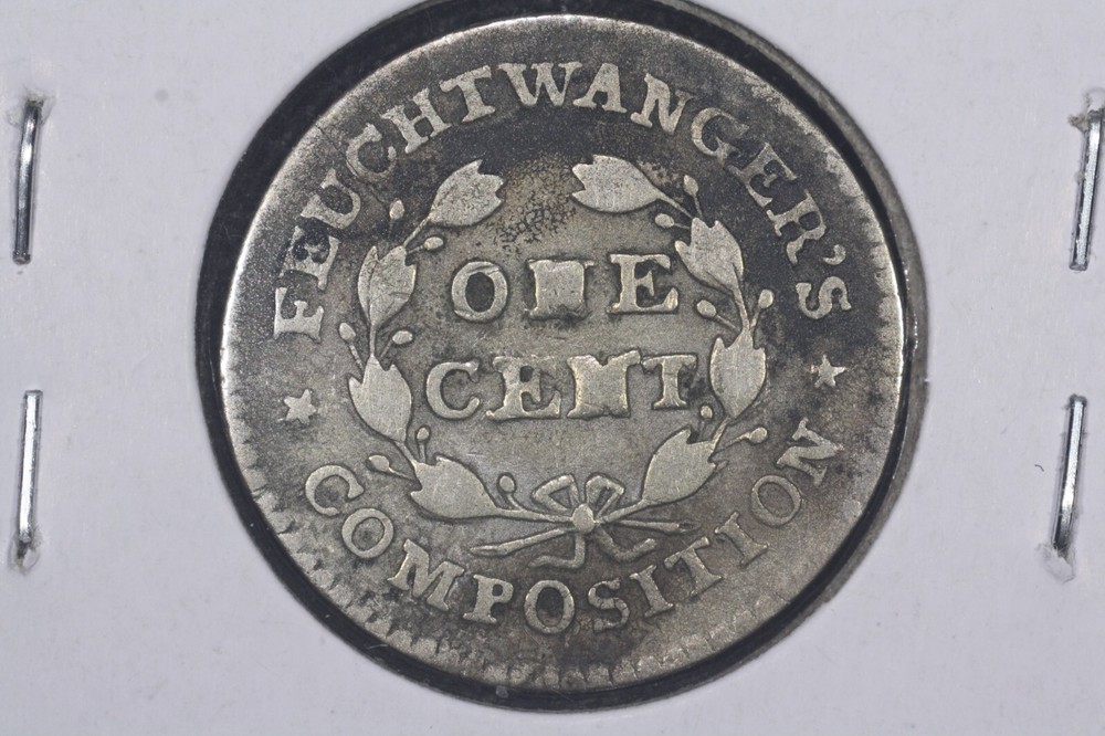 1837 Feuchtwanger's Cent, 5-H R2, Very Fine