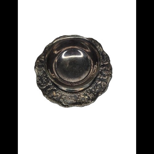 Grand Victorian By Wallace Silverplate Dip & Chips/Cheese & Cracker Attached 8”