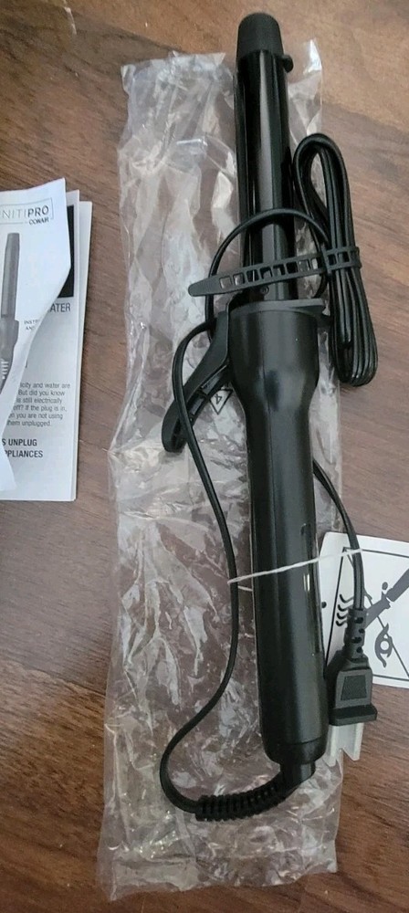 Conair InfinitiPro 1" Ceramic Curling Iron Black Adjustable Heat CD407