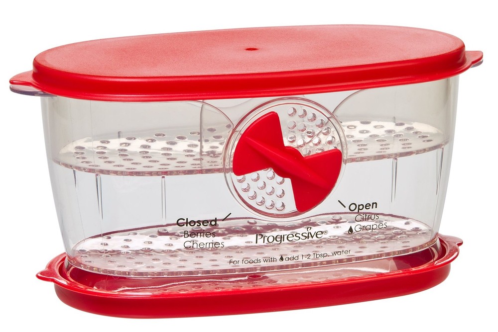 PrepSolutions Keeper, Red – Freshness-Enhancing Storage for Berries and Small...