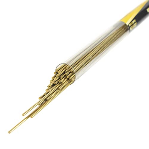 40 pcs 1/2 lb Bare Brass Brazing Rods Easy Flow Solid Round Sticks Diameter