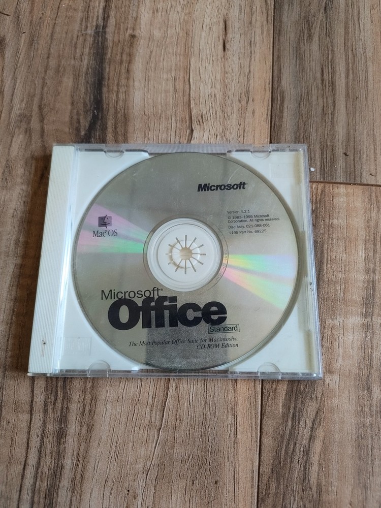VTG Microsoft Office Standard For Mac V 4.2.1 CD-ROM ONLY