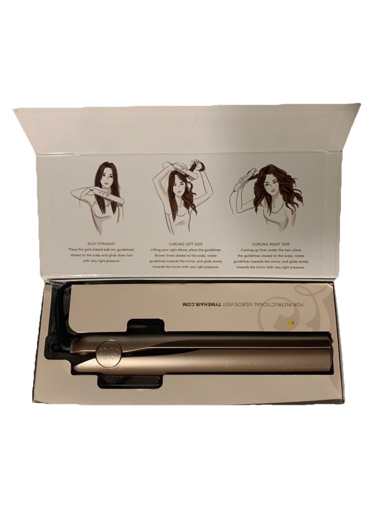 TYME Iron Pro Rose gold flat iron and curling iron