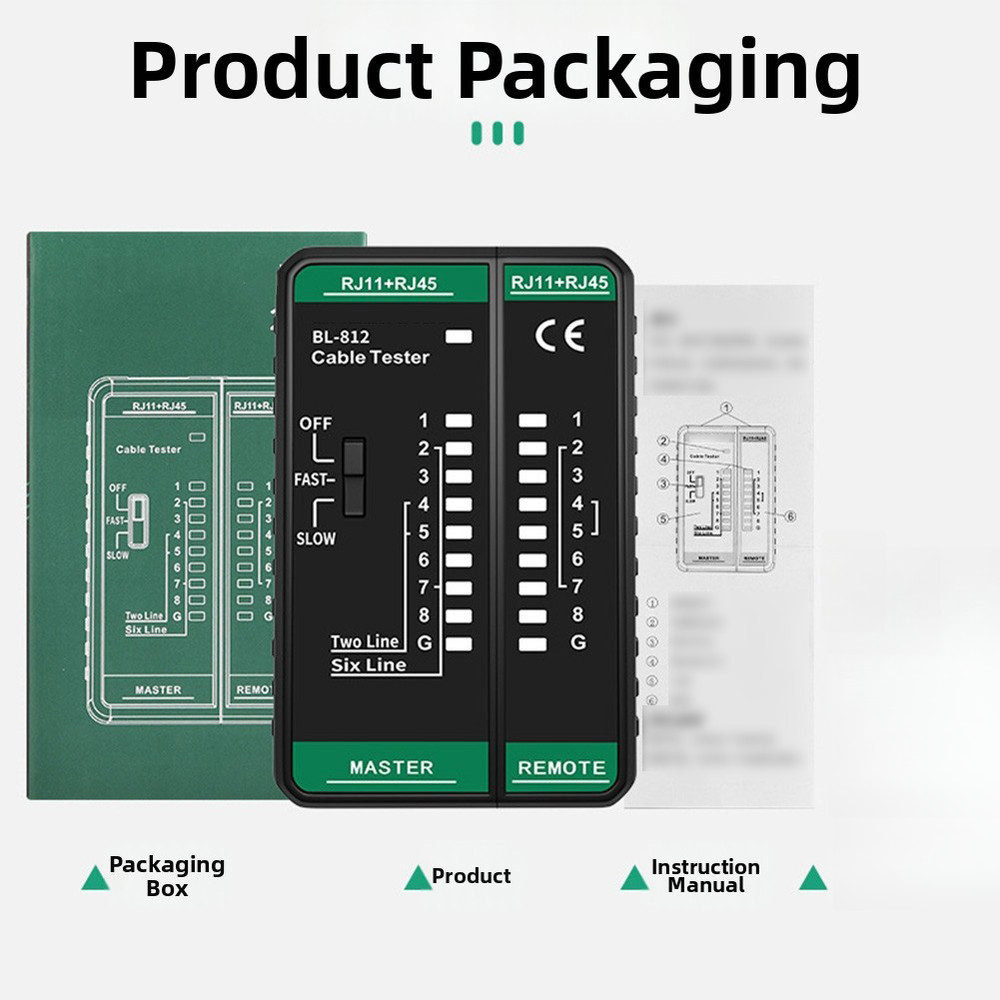 BL-812 Cable Tester for Network Signal Tracing Shielded Unshielded 8 Core
