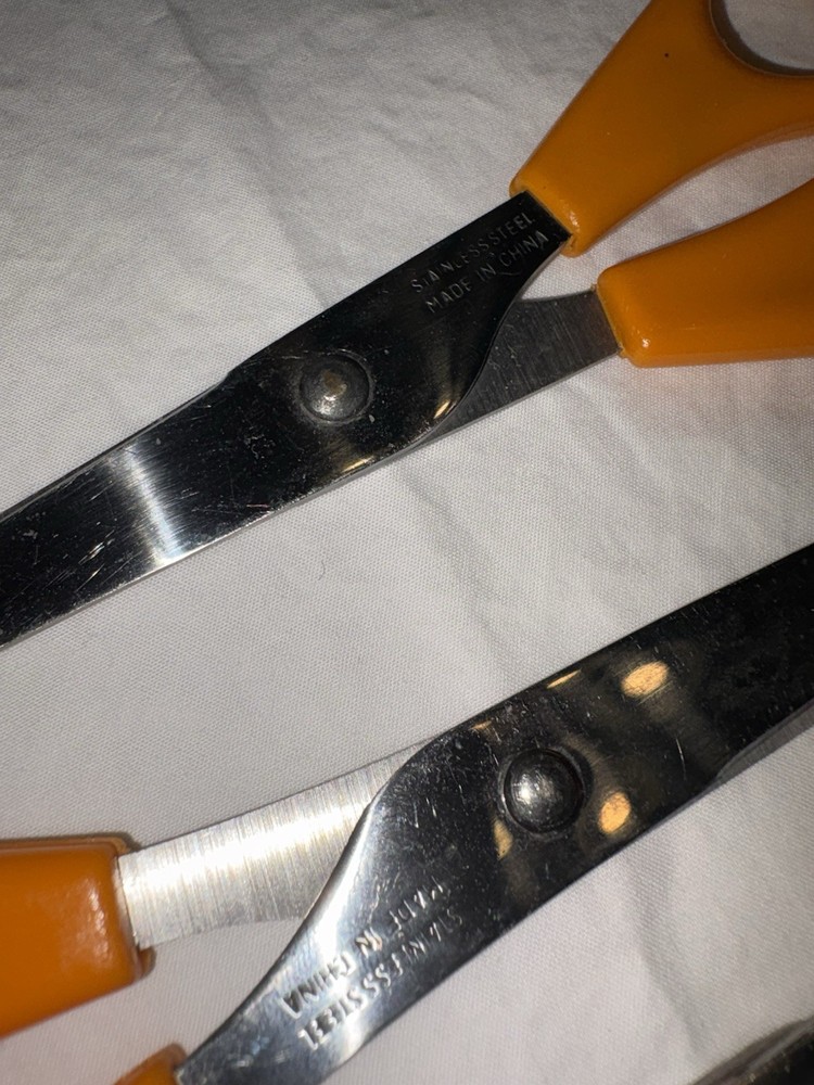 Orange Scissors Mixed Lot of 6