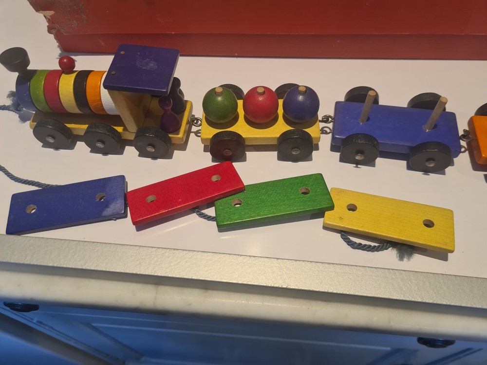 Tofa Wooden Train 1950s 100% Complete