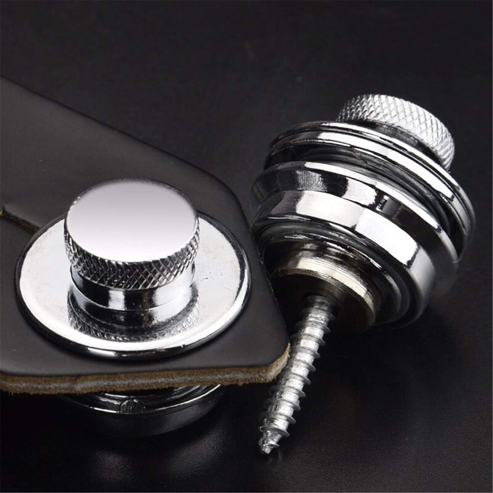 Chrome Flat Head Skidproof Strap Locks Heavy Duty