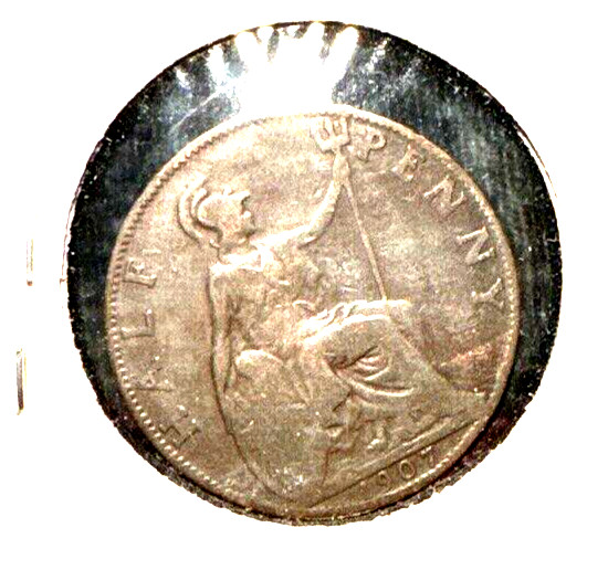 Great Britain 1907 half penny KM 793.2