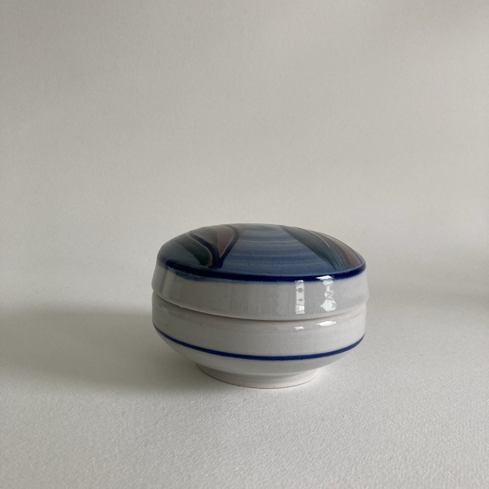 Artist Signed Studio Pottery Lidded Container - Late 1990s/Early 2000s