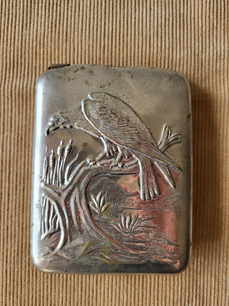 Vintage Soviet Rare USSR Hunter Cigarette Case.