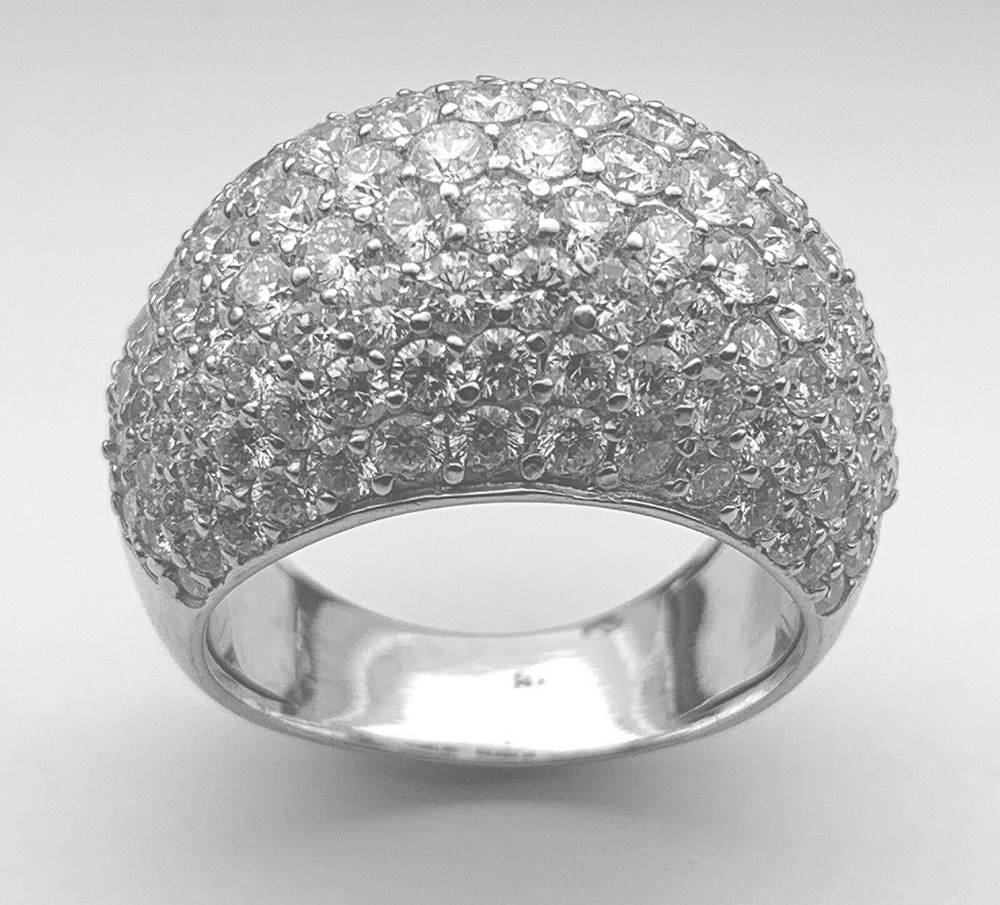 6.50 Ct. TW Micro Pave Round Diamond Anniversary Ring