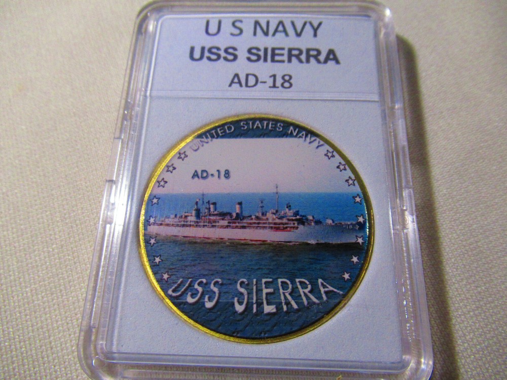 US NAVY - USS Sierra (AD-18) Challenge Coin