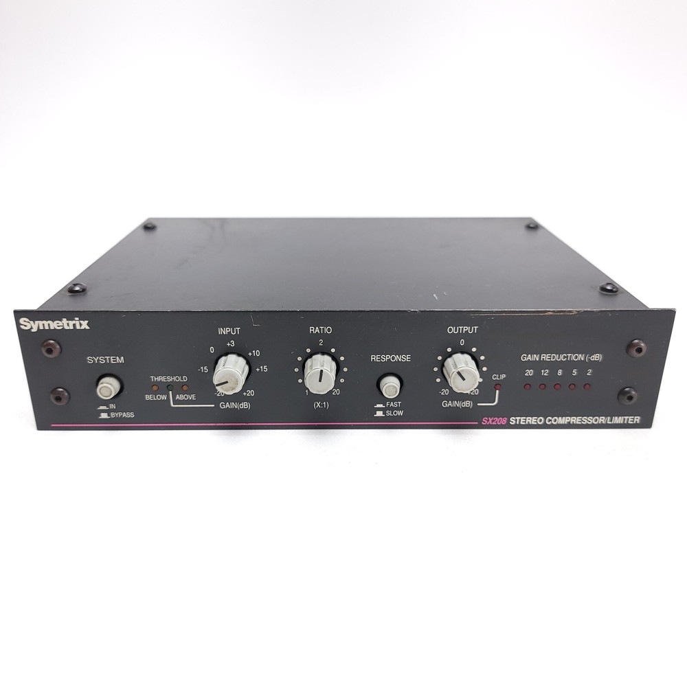Symetrix SX208 Stereo Compressor Limiter UNTESTED