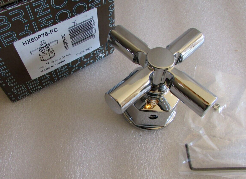 Brand HX60P76-PC - Invari Cross Handle Pressure Balanced Handle Only - Chrome