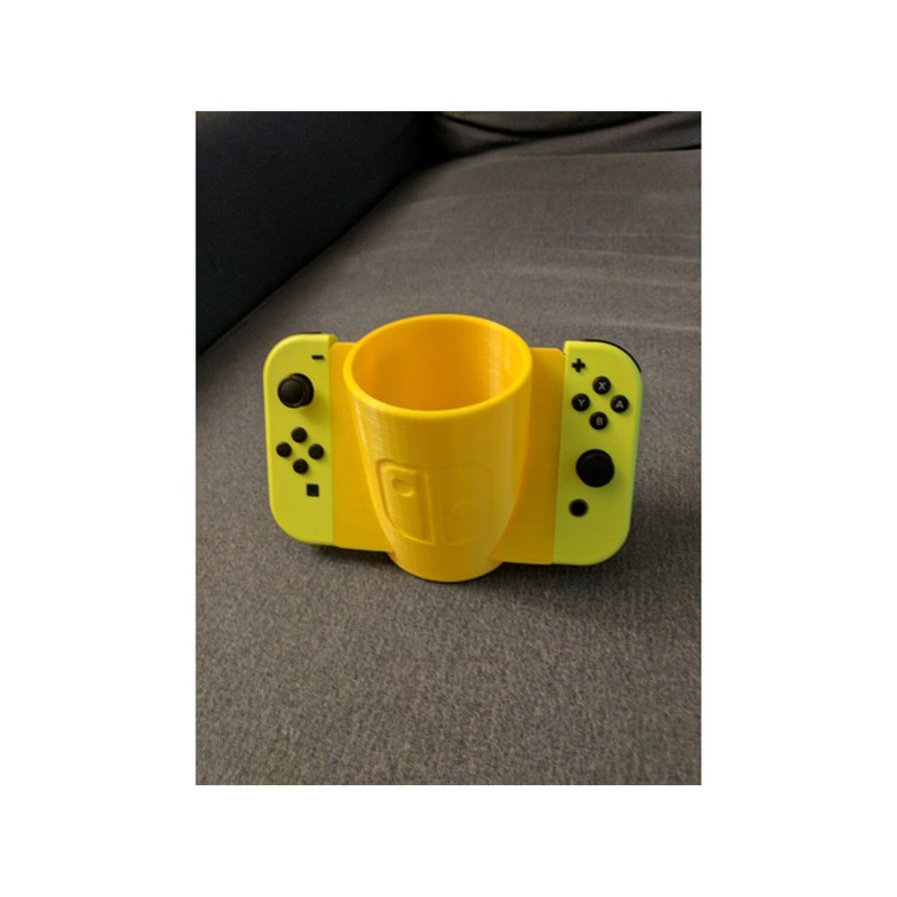 Nintendo Switch Joy-Con Drink Holder Grip Mount Cup Can Accessory White Elephant