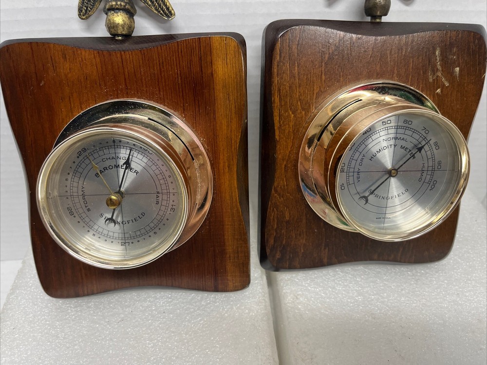 Vintage Springfield Barometer And Humidity Meter