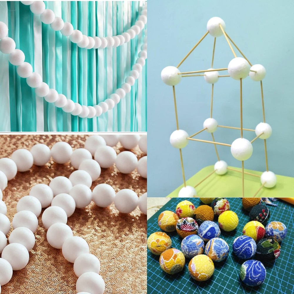 Honbay 100PCS Solid Mini Foam Balls 1 Inch Craft Foam Balls for School Projec...