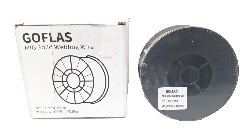 GOFLAS .035" 0.9mm-2 Lbs Spool Carbon Steel Mig Solid Welding Wire