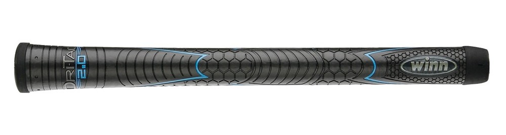 WINN DRI-TAC 2.0 Jet Black Golf Grips Undersize/Standard/Midsize/Oversize