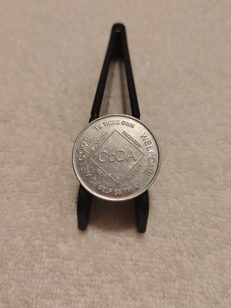 CODA ~ Welcome Aluminum Token ~ Co-Dependent Anonymous Token ~ Used