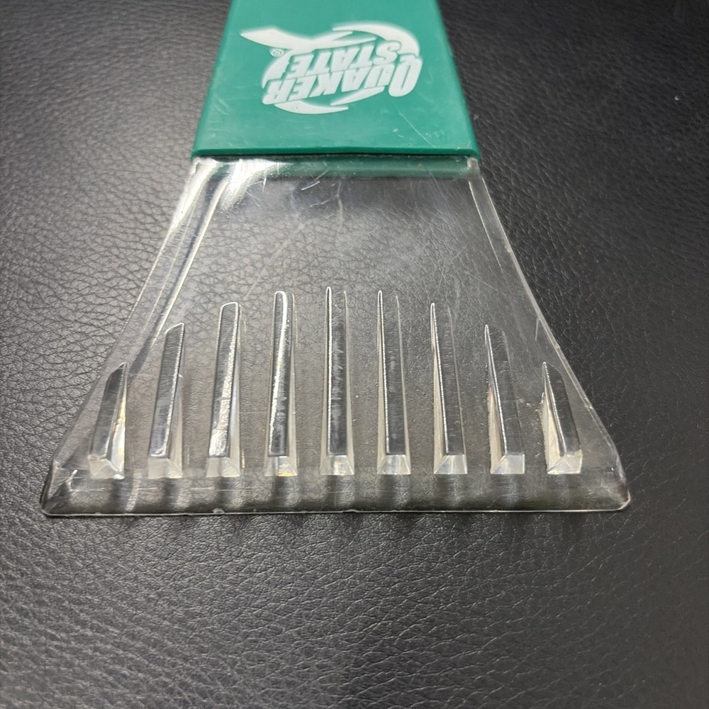 Vintage Quaker State Ice Scraper For Car Windshield, Vehicle Window Ice Remover