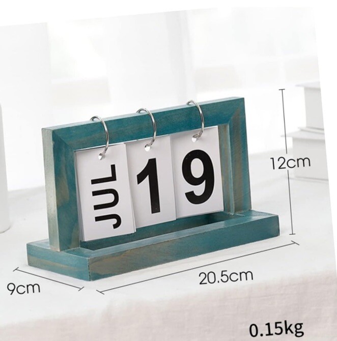 Desk Calendar Office Wooden Desktop