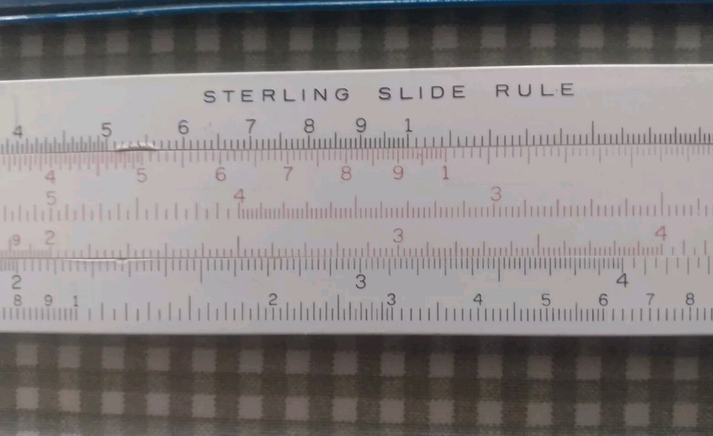 Vintage Precision Sterling Slide Rule Drafting Engineering Tool Made in USA